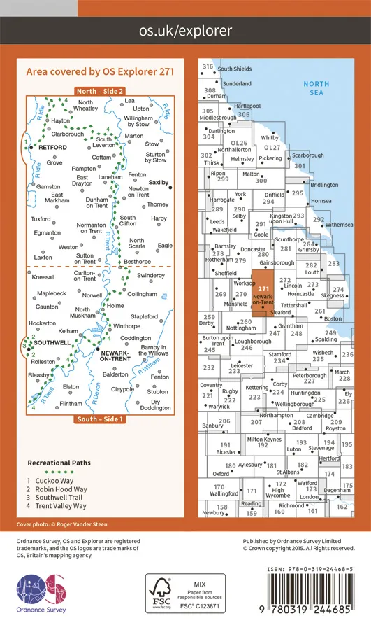 OS Explorer - 271 - Newark-on-Trent - Image 2