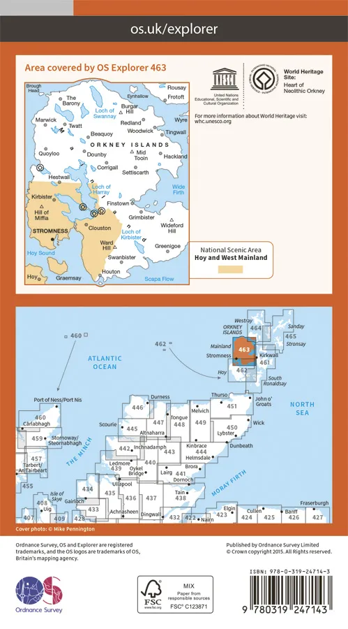 OS Explorer - 463 - Orkney - West Mainland - Image 2