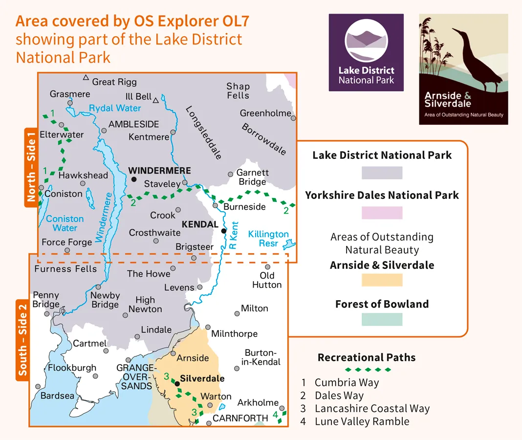 OS Explorer Leisure - OL7 - The English Lakes - South Eastern - Image 2