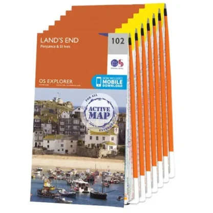 OS Explorer Active Map Set - Cornwall