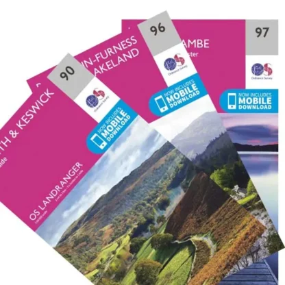 OS Landranger Map Set - Lake District