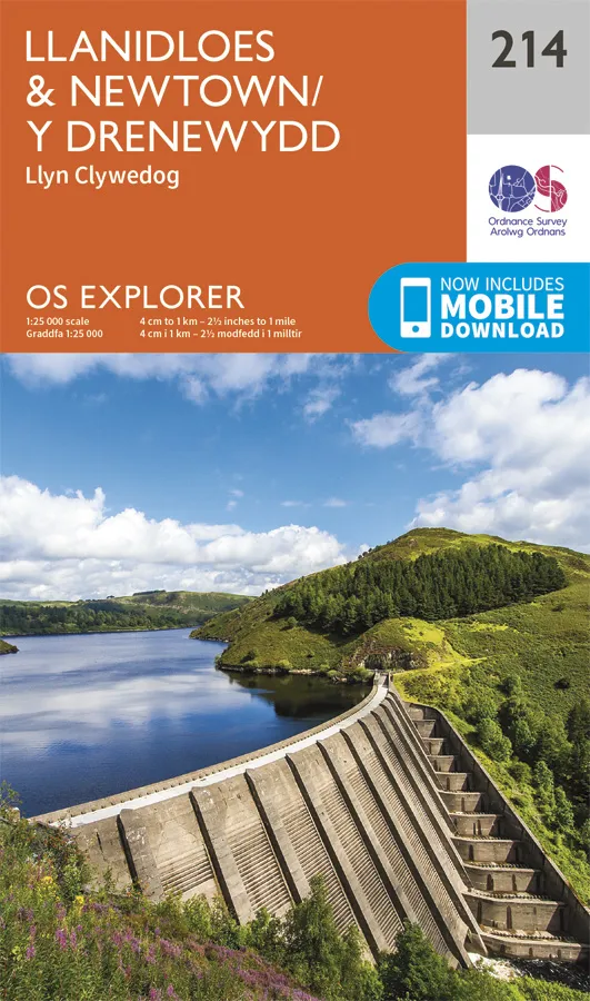 OS Explorer - 214 - Llanidloes & Newtown