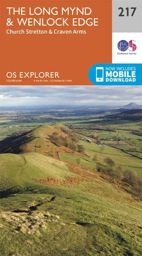 OS Explorer - 217 - The Long Mynd & Wenlock Edge