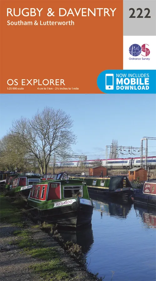 OS Explorer - 222 - Rugby & Daventry