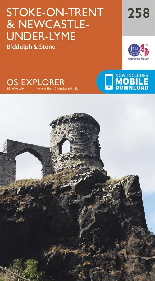 OS Explorer - 258 - Stoke-on-Trent & Newcastle-under-Lyme