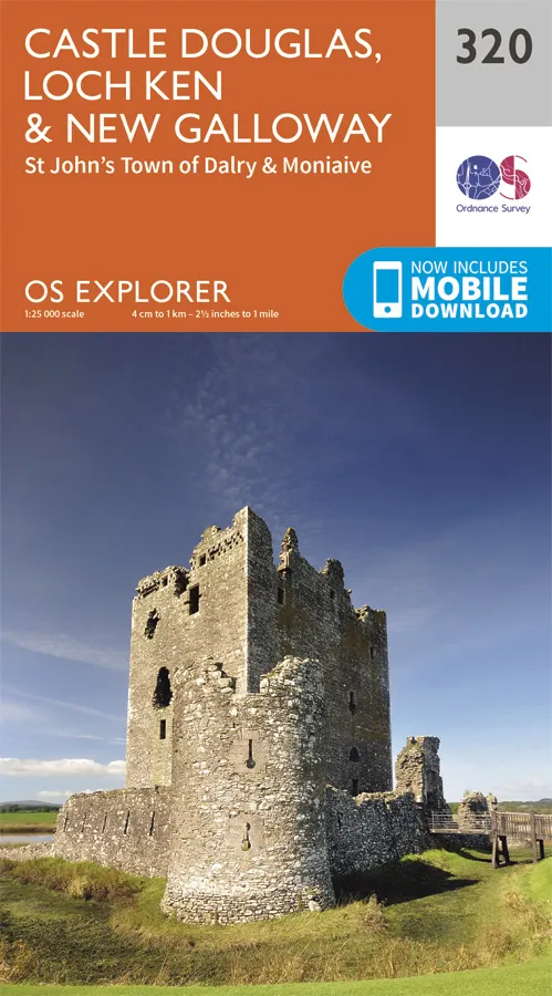 OS Explorer - 320 - Castle Douglas, Loch Ken & New Galloway