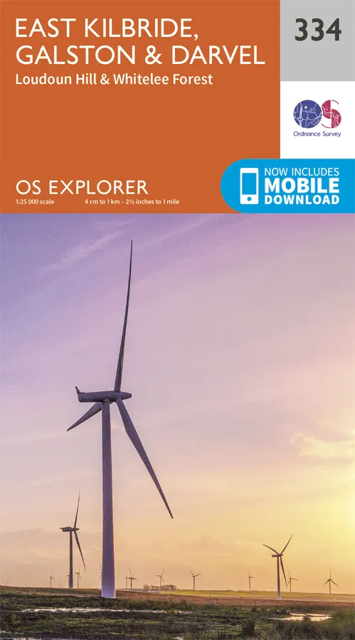 OS Explorer - 334 - East Kilbride, Galston & Darvel