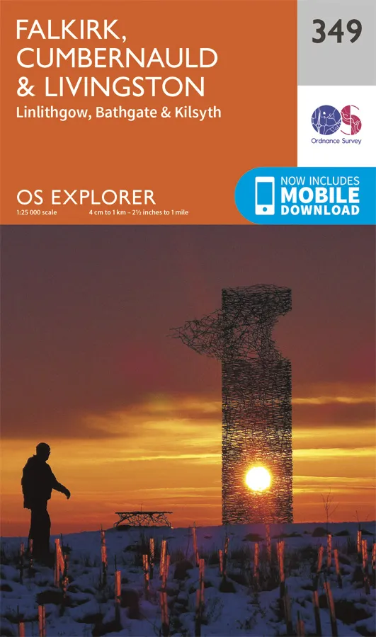 OS Explorer - 349 - Falkirk, Cumbernauld & Livingston
