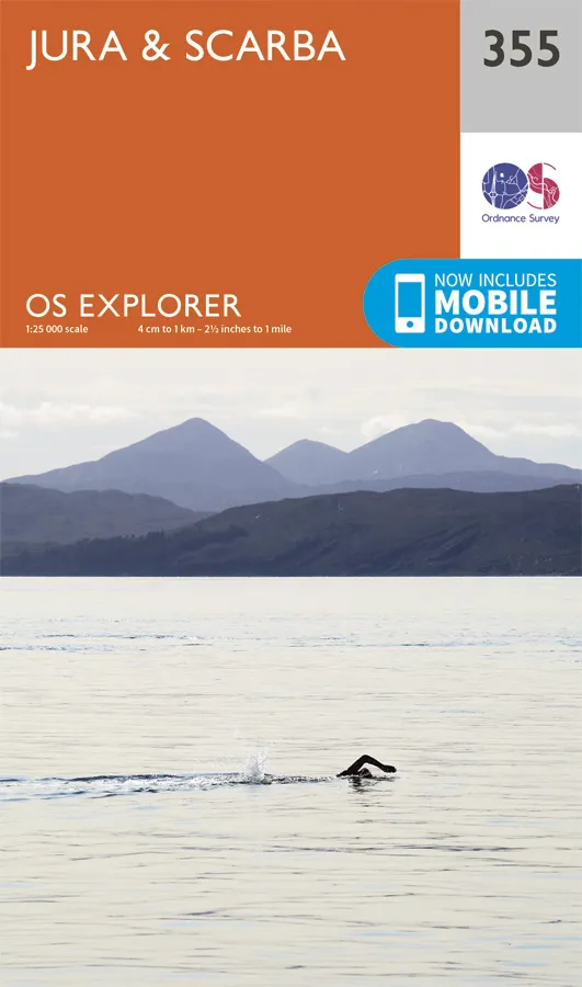 OS Explorer - 355 - Jura & Scarba