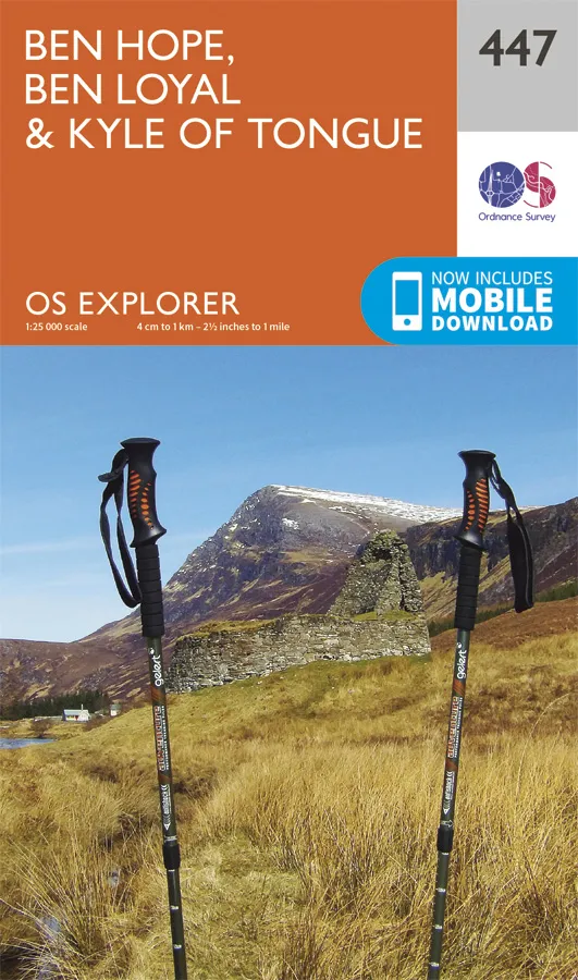 OS Explorer - 447 - Ben Hope, Ben Loyal & Kyle of Tongue