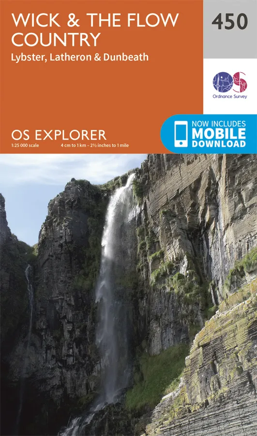 OS Explorer - 450 - Wick & The Flow Country