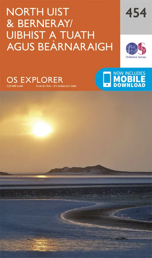 OS Explorer - 454 - North Uist & Berneray