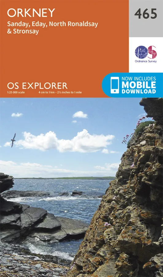 OS Explorer - 465 - Orkney - Sanday, Eday, North Ronaldsay & Stronsay