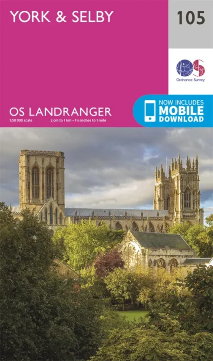 OS Landranger - 105 - York & Selby