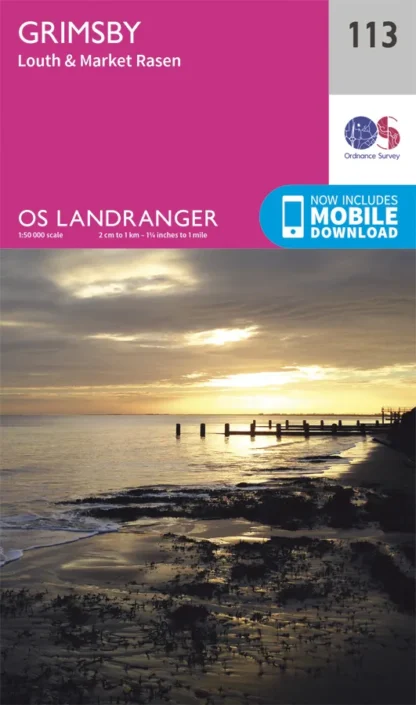 OS Landranger - 113 - Grimsby, Louth & Market Rasen