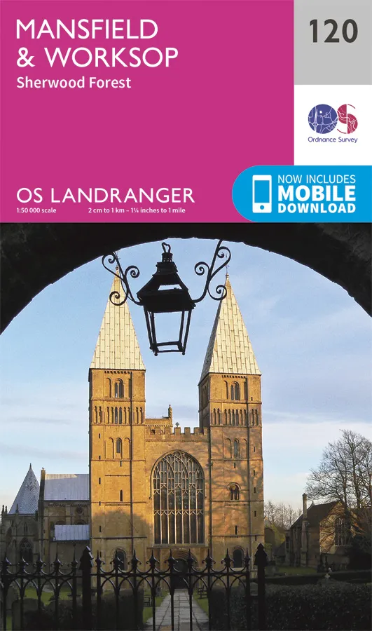 OS Landranger - 120 - Mansfield & Worksop, Sherwood Forest