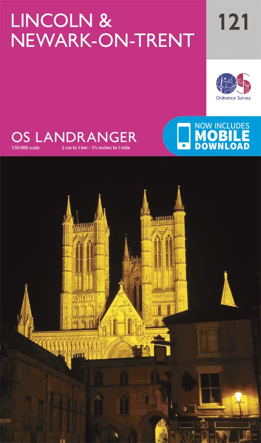 OS Landranger - 121 - Lincoln & Newark-on-Trent