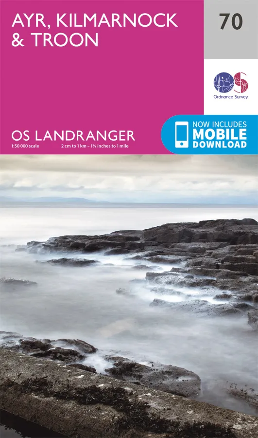 OS Landranger - 70 - Ayr, Kilmarnock & Troon