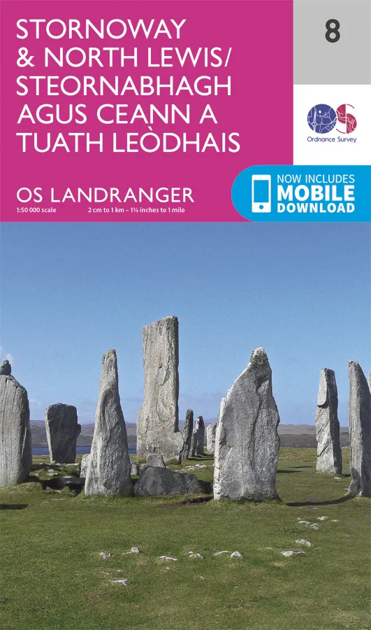 OS Landranger - 8 - Stornoway & North Lewis