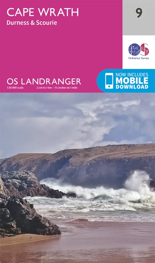 OS Landranger - 9 - Cape Wrath, Durness & Scourie