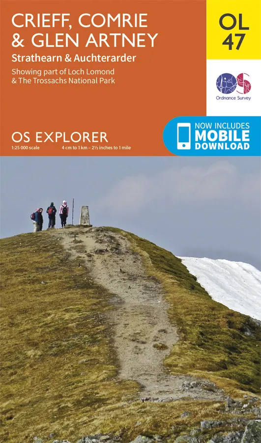 OS Explorer Leisure - OL47 - Crieff, Comrie & Glen Artney