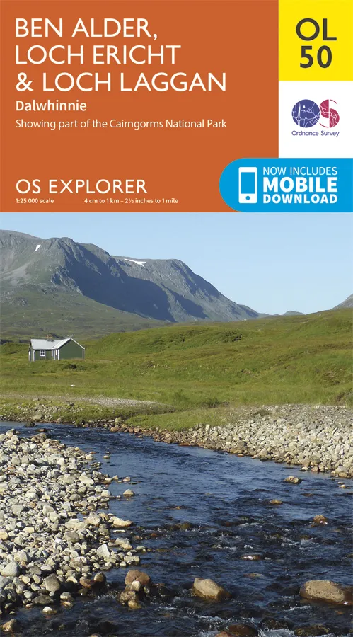 OS Explorer Leisure - OL50 - Ben Alder, Loch Ericht & Loch Laggan