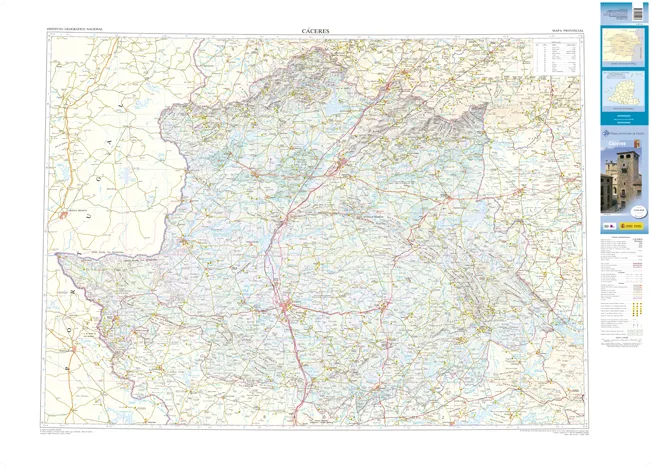 CNIG Spanish Provincial Road Maps (1:200k) - Caceres - Image 2