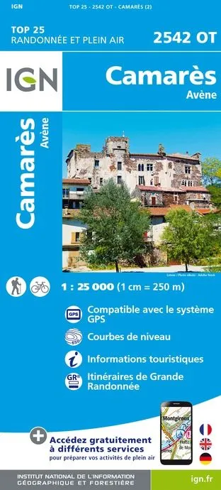 IGN Top 25 - Camarès / Avène