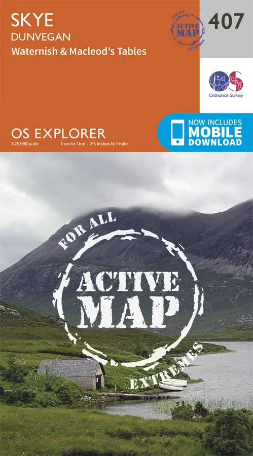 OS Explorer Active - 407 - Skye - Dunvegan