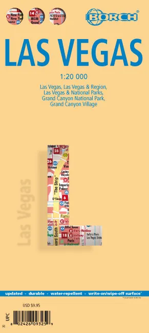 Borch City Map - Las Vegas/Grand Canyon