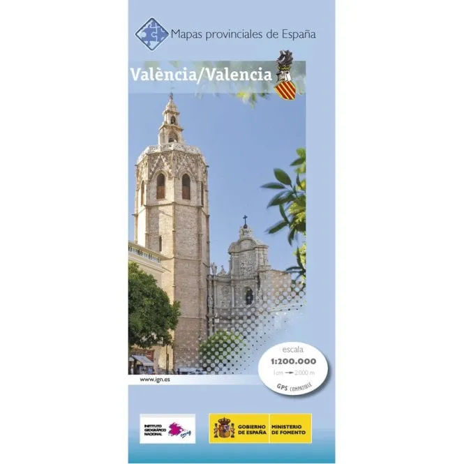 CNIG Spanish Provincial Road Maps (1:200k) - Valencia