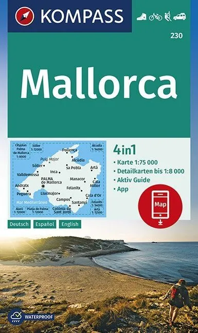 Kompass Maps - Mallorca Hiking & Biking 230GB GPS