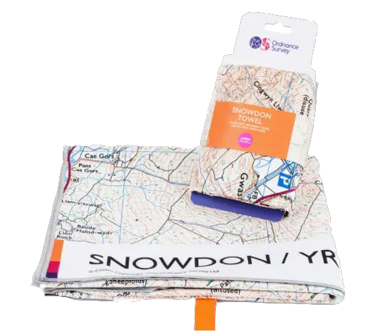 Ordnance Survey - Microfibre Towel Large - Snowdon