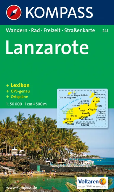 Kompass Maps - Lanzarote 241 GPS