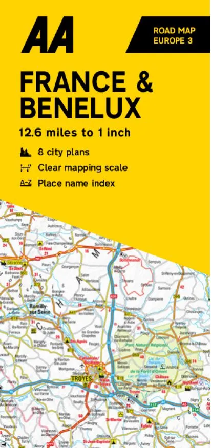 AA - Road Map Europe - France, Belgium & Luxembourg