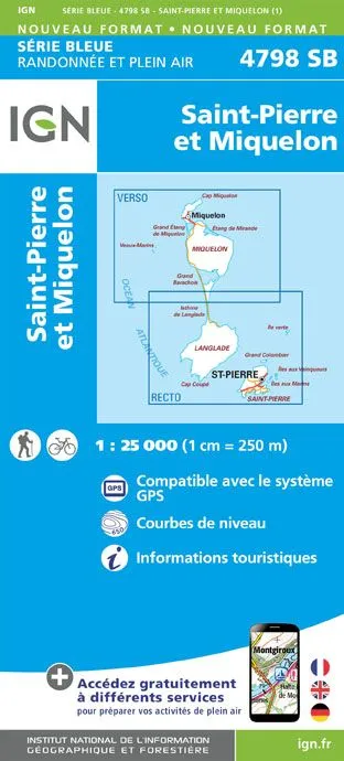 IGN Top 25 - Serie Bleu - Saint-Pierre et Miquelon 2116