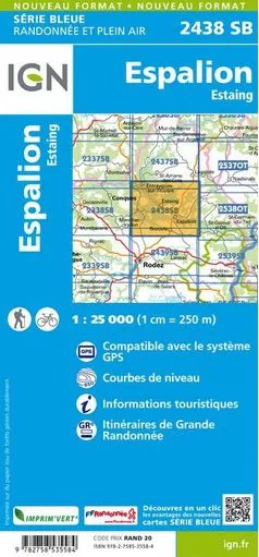 IGN Top 25 - Serie Bleu - Espalion / Estaing 2438 - Image 2