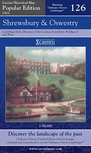 Cassini Popular Edition - Shrewsbury & Oswestry (1921) - Image 2