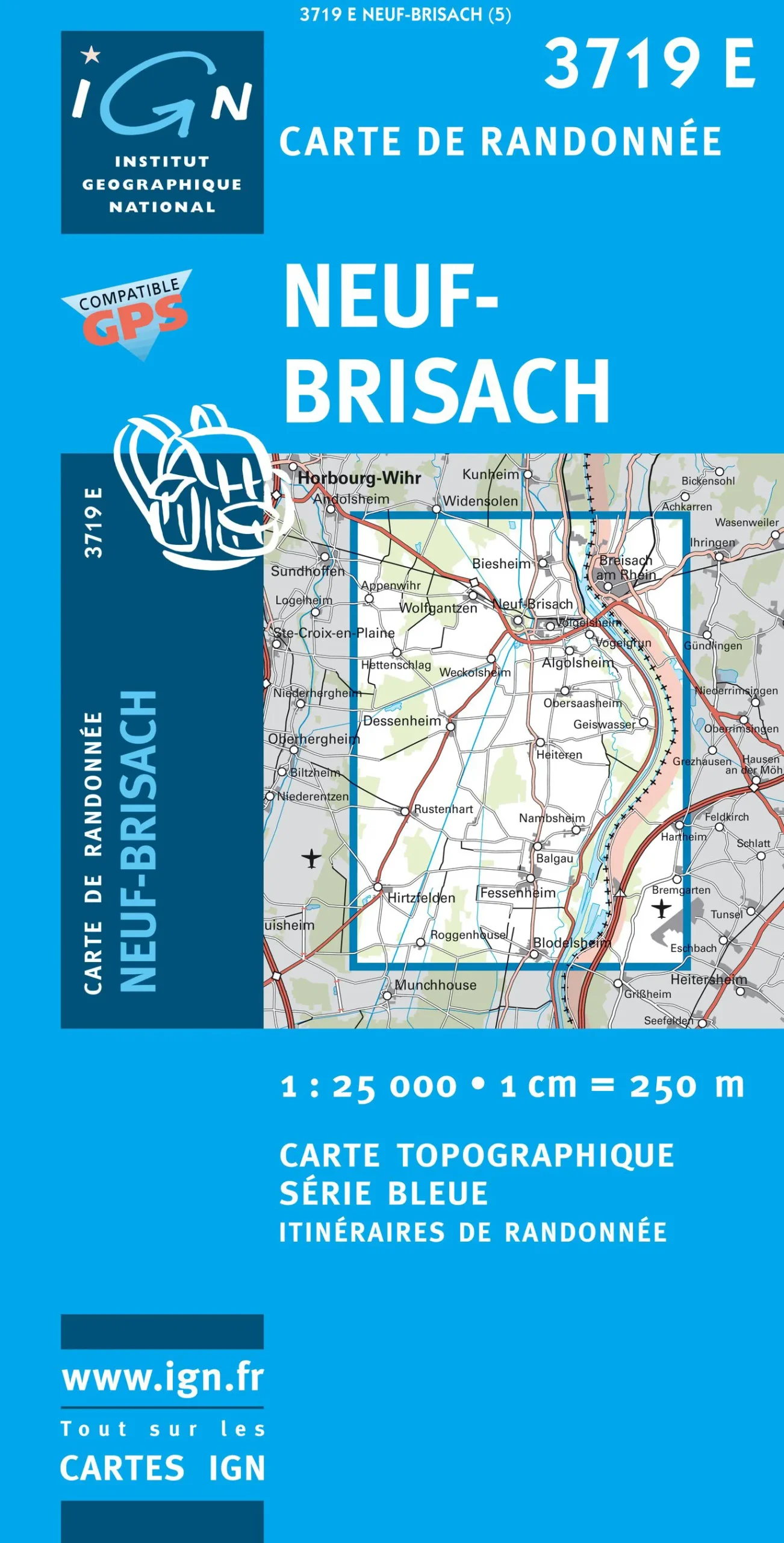 IGN Top 25/Bleue - Neuf-Brisach