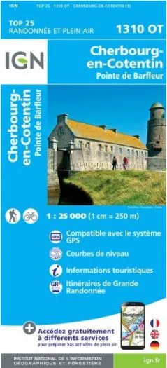IGN Top 25 - Cherbourg-en-Cotentin / Pointe de Barfleur - Image 2