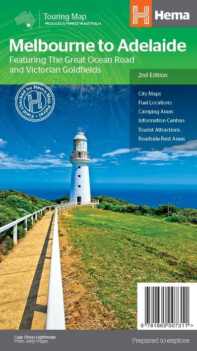 Hema Regional Map - Melbourne To Adelaide