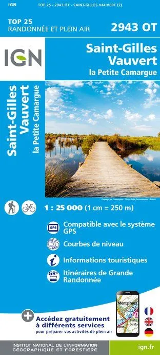 IGN Top 25 - Saint-Gilles / Vauvert / le Petite Camargue - Image 2