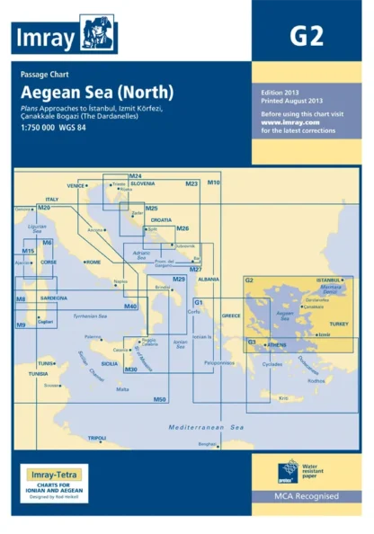 Imray G Chart - Northern Aegean (G2 )