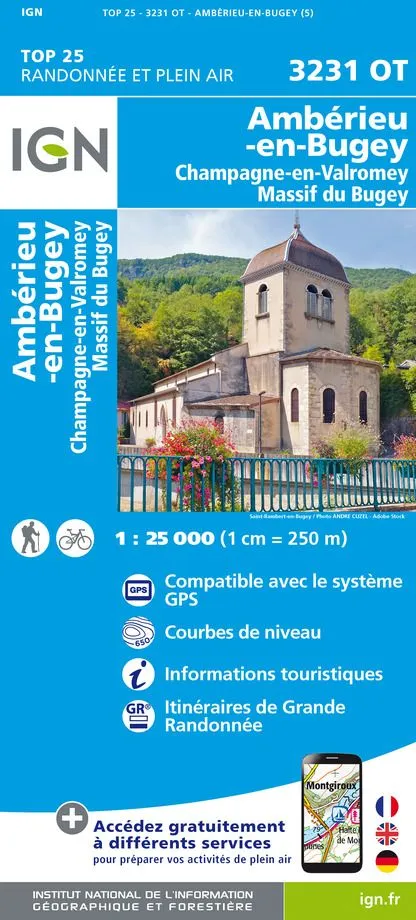 IGN Top 25 - Ambérieu-en-Bugey / Champagne-en-Valromey - Image 2
