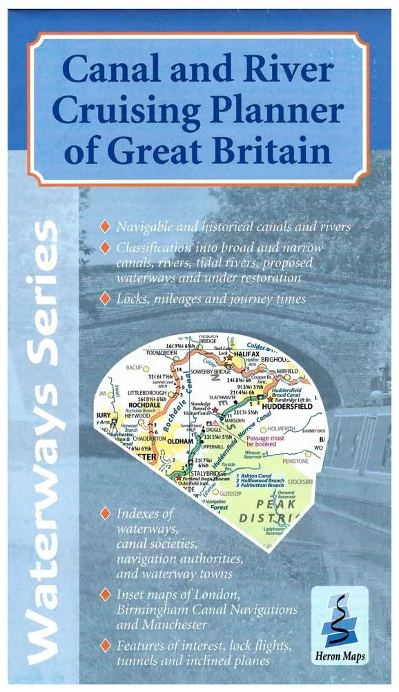 Heron Waterway Map - Canal And River Cruising Planner Of Great Britain - Image 2