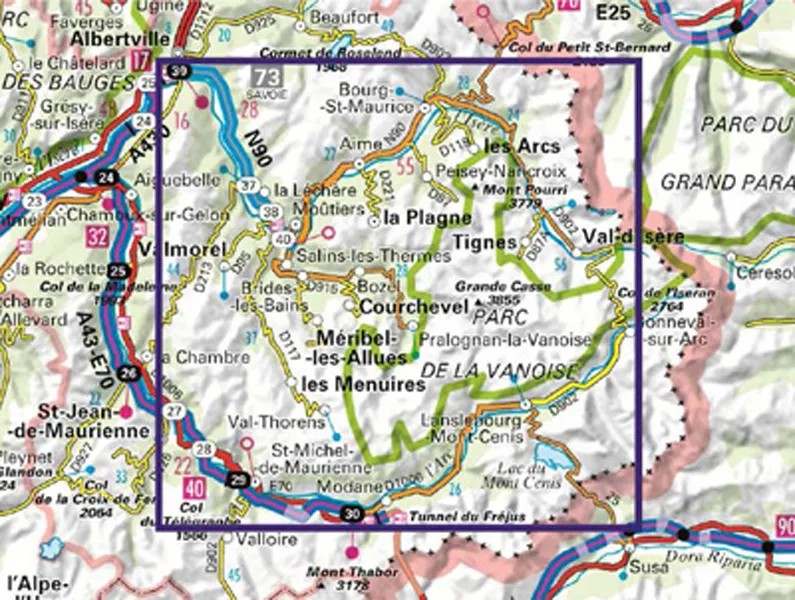 IGN Top 75 - Massif de la Vanoise - Image 2