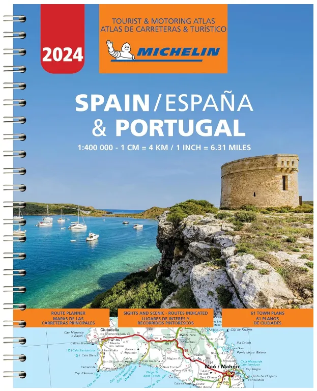 Michelin Tourist & Motoring Atlas - Spain & Portugal (A4 Spiral) - Image 2