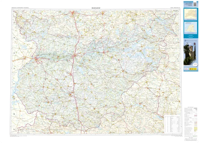 CNIG Spanish Provincial Road Maps (1:200k) - Badajoz - Image 2