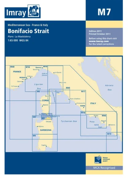 Imray M Chart - Bonifacio Strait (M7)