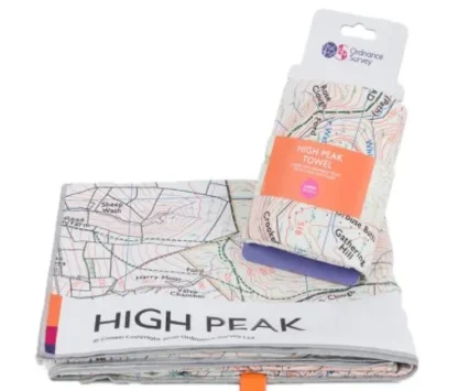 Ordnance Survey - Microfibre Towel Large - High Peak